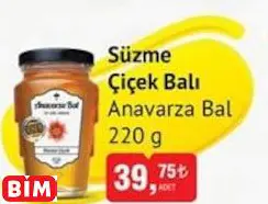 ANAVARZA BAL SÜZME ÇİÇEK BALI